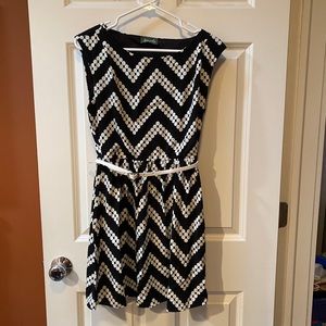 Black and white dress